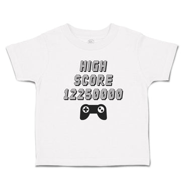 Toddler Clothes High Score 12250000 Video Game Toddler Shirt Baby Clothes Cotton