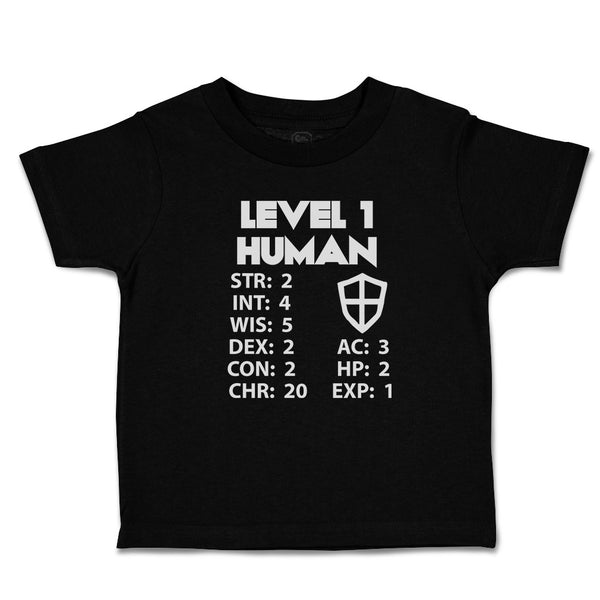 Cute Toddler Clothes Level 1 Human Toddler Shirt Baby Clothes Cotton