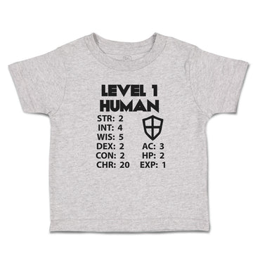 Cute Toddler Clothes Level 1 Human Toddler Shirt Baby Clothes Cotton