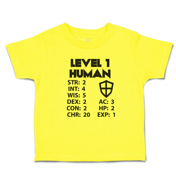Cute Toddler Clothes Level 1 Human Toddler Shirt Baby Clothes Cotton