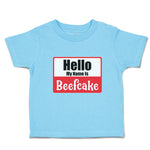 Toddler Clothes Hello My Name Is Beefcake Toddler Shirt Baby Clothes Cotton