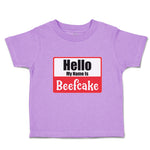 Toddler Clothes Hello My Name Is Beefcake Toddler Shirt Baby Clothes Cotton