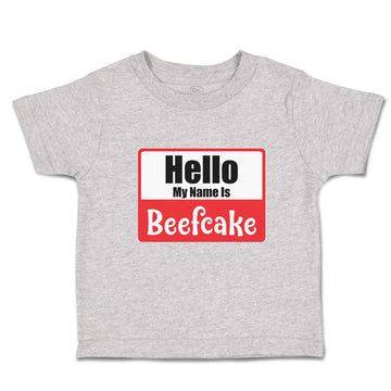 Toddler Clothes Hello My Name Is Beefcake Toddler Shirt Baby Clothes Cotton