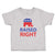 Toddler Clothes Raised Right with An American Republican Flag Toddler Shirt