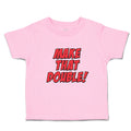 Toddler Clothes Make That Double! Toddler Shirt Baby Clothes Cotton