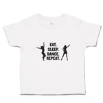 Eat. Sleep. Dance. Repeat. Girls Dancing Silhouette