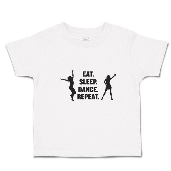 Eat. Sleep. Dance. Repeat. Girls Dancing Silhouette