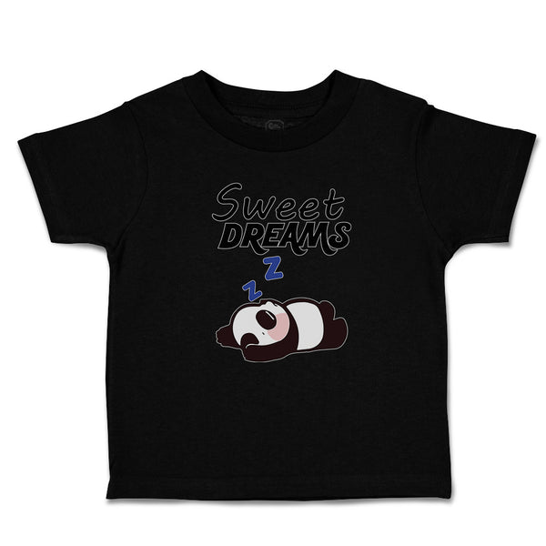 Toddler Clothes Sweets Dreams Toy Panda Sleeping with Hands up Toddler Shirt