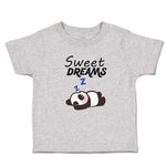 Toddler Clothes Sweets Dreams Toy Panda Sleeping with Hands up Toddler Shirt