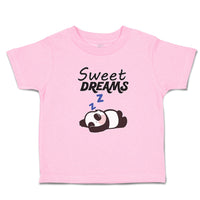 Toddler Clothes Sweets Dreams Toy Panda Sleeping with Hands up Toddler Shirt