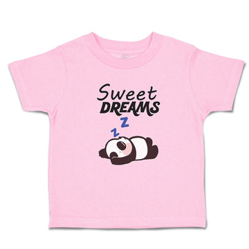 Toddler Clothes Sweets Dreams Toy Panda Sleeping with Hands up Toddler Shirt
