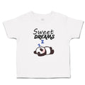 Toddler Clothes Sweets Dreams Toy Panda Sleeping with Hands up Toddler Shirt