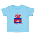 Cute Toddler Clothes Cambodian King Crown Countries Toddler Shirt Cotton