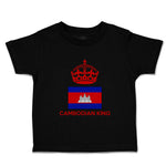 Cute Toddler Clothes Cambodian King Crown Countries Toddler Shirt Cotton