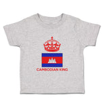 Cute Toddler Clothes Cambodian King Crown Countries Toddler Shirt Cotton