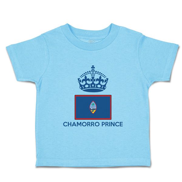 Cute Toddler Clothes Guam, Chamorro Prince Crown Countries Toddler Shirt Cotton