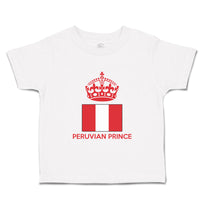 Cute Toddler Clothes Peruvian Prince Crown Countries Toddler Shirt Cotton