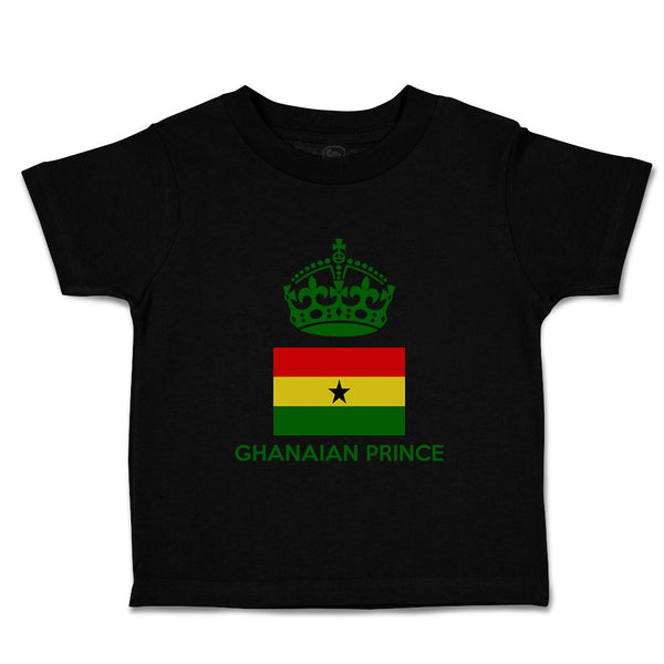 Cute Toddler Clothes Ghanaian Prince Crown Countries Toddler Shirt Cotton