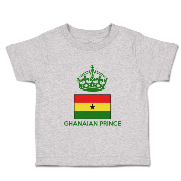 Cute Toddler Clothes Ghanaian Prince Crown Countries Toddler Shirt Cotton