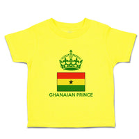 Cute Toddler Clothes Ghanaian Prince Crown Countries Toddler Shirt Cotton
