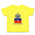 Cute Toddler Clothes Haitian Prince Crown Countries Toddler Shirt Cotton