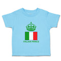 Cute Toddler Clothes Italian Prince Crown Countries Toddler Shirt Cotton