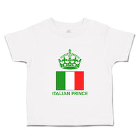 Cute Toddler Clothes Italian Prince Crown Countries Toddler Shirt Cotton