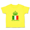 Cute Toddler Clothes Italian Prince Crown Countries Toddler Shirt Cotton