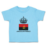 Cute Toddler Clothes Angolan Prince Crown Countries Toddler Shirt Cotton