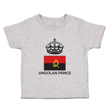 Cute Toddler Clothes Angolan Prince Crown Countries Toddler Shirt Cotton