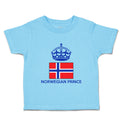 Cute Toddler Clothes Norwegian Prince Crown Countries Toddler Shirt Cotton