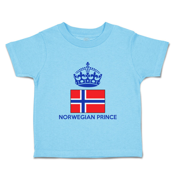 Cute Toddler Clothes Norwegian Prince Crown Countries Toddler Shirt Cotton