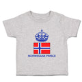 Cute Toddler Clothes Norwegian Prince Crown Countries Toddler Shirt Cotton