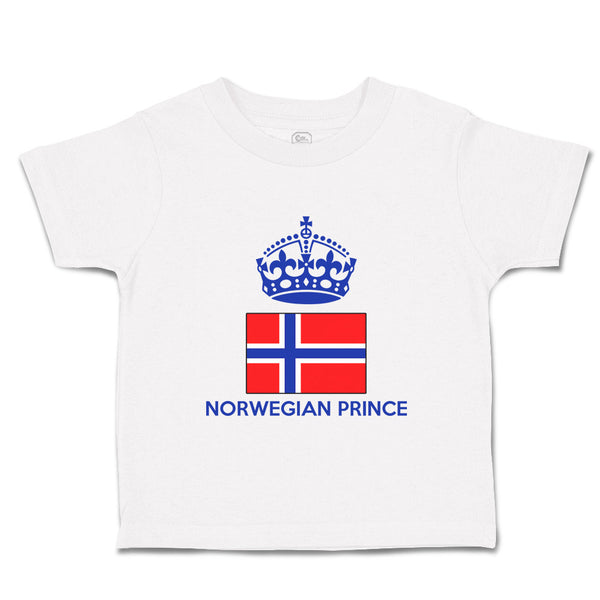 Cute Toddler Clothes Norwegian Prince Crown Countries Toddler Shirt Cotton