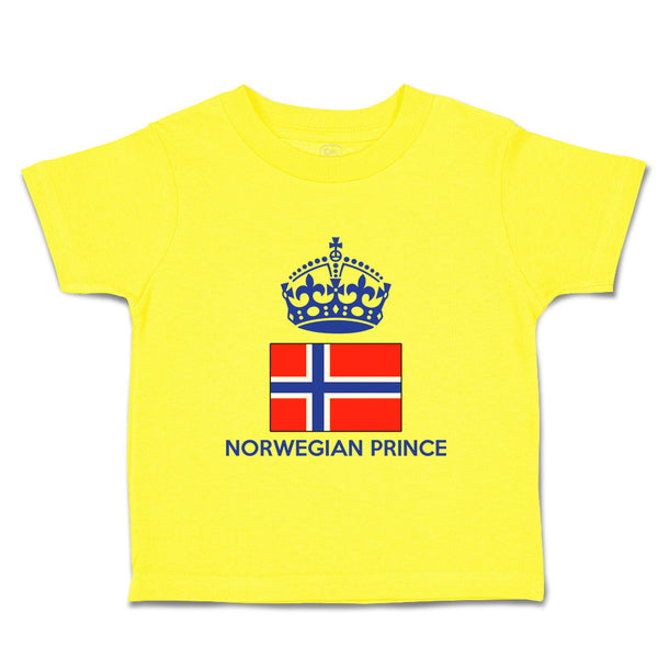 Cute Toddler Clothes Norwegian Prince Crown Countries Toddler Shirt Cotton