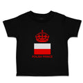 Cute Toddler Clothes Polish Prince Crown Countries Toddler Shirt Cotton