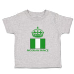 Cute Toddler Clothes Nigerian Prince Crown Countries Toddler Shirt Cotton