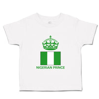 Cute Toddler Clothes Nigerian Prince Crown Countries Toddler Shirt Cotton