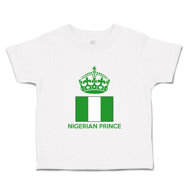 Cute Toddler Clothes Nigerian Prince Crown Countries Toddler Shirt Cotton