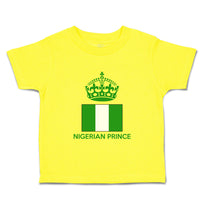 Cute Toddler Clothes Nigerian Prince Crown Countries Toddler Shirt Cotton