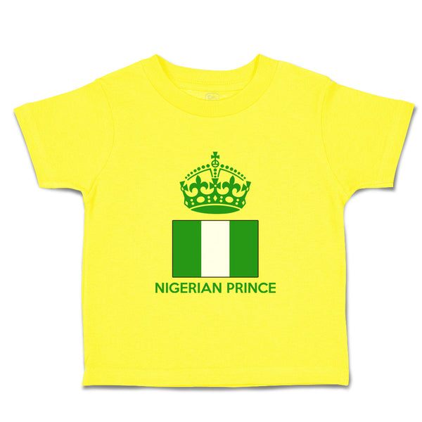 Cute Toddler Clothes Nigerian Prince Crown Countries Toddler Shirt Cotton