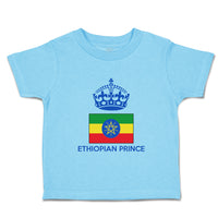 Cute Toddler Clothes Ethiopian Prince Crown Countries Toddler Shirt Cotton