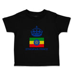 Cute Toddler Clothes Ethiopian Prince Crown Countries Toddler Shirt Cotton
