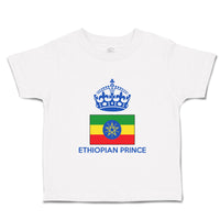 Cute Toddler Clothes Ethiopian Prince Crown Countries Toddler Shirt Cotton