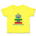 Cute Toddler Clothes Ethiopian Prince Crown Countries Toddler Shirt Cotton