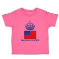 Toddler Girl Clothes Samoan Princess Crown Countries Toddler Shirt Cotton