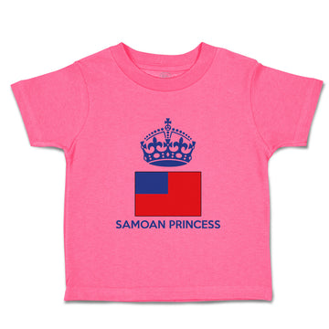 Toddler Girl Clothes Samoan Princess Crown Countries Toddler Shirt Cotton