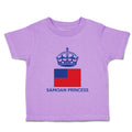 Toddler Girl Clothes Samoan Princess Crown Countries Toddler Shirt Cotton