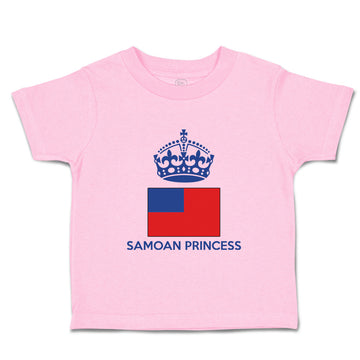 Toddler Girl Clothes Samoan Princess Crown Countries Toddler Shirt Cotton