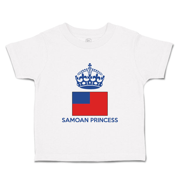 Toddler Girl Clothes Samoan Princess Crown Countries Toddler Shirt Cotton